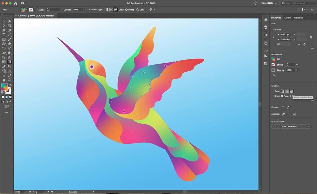 Adobe Illustrator | Vector graphic design software | 1-month Subscription with auto-renewal, PC/Mac