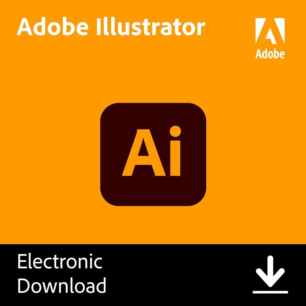 Adobe Illustrator | Vector graphic design software | 12-month Subscription with auto-renewal, PC/Mac