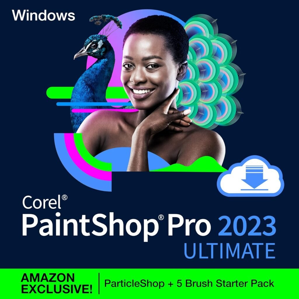 Corel PaintShop Pro 2023 Ultimate | Powerful Photo Editing  Graphic Design Software + Creative Suite | Amazon Exclusive ParticleShop + 5 Brush Starter Pack [PC Download]