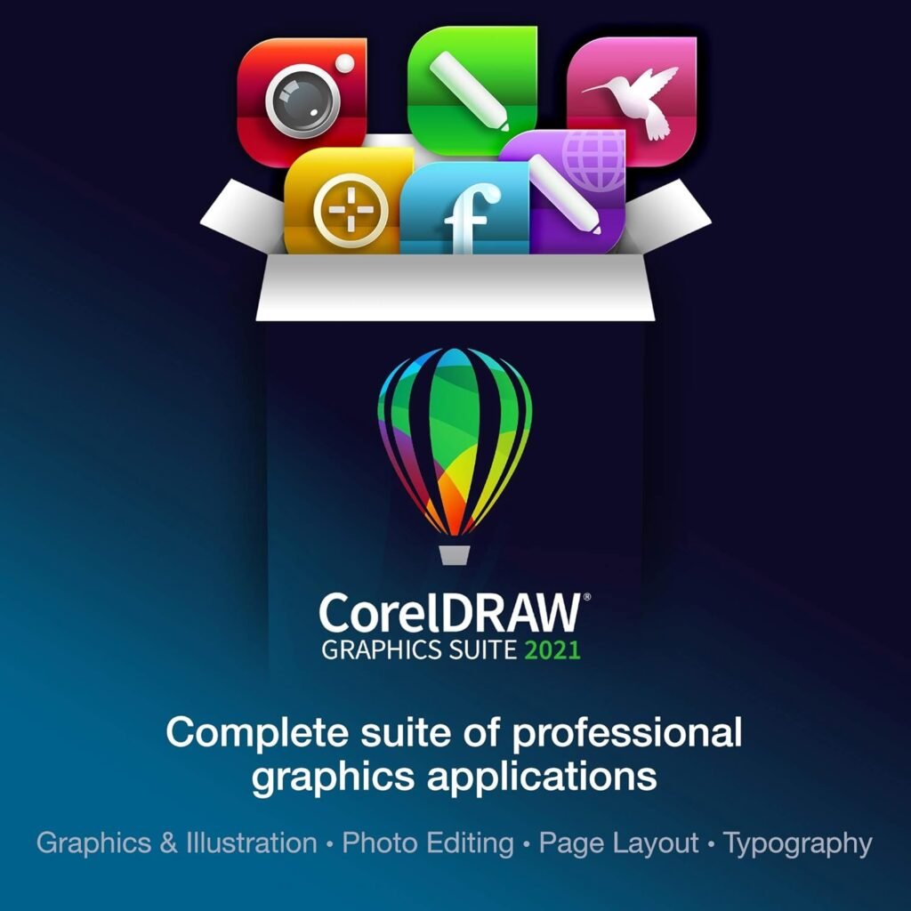 CorelDRAW Graphics Suite 2021 | Graphic Design Software for Professionals | Vector Illustration, Layout, and Image Editing | Amazon Exclusive ParticleShop Brush Pack [PC Disc] [Old Version]