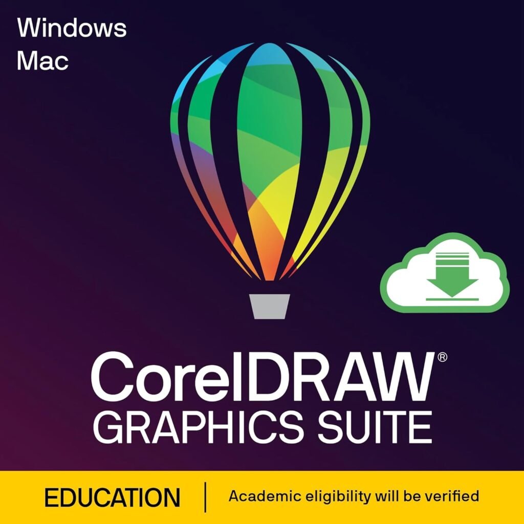 CorelDRAW Graphics Suite 2024 | Education Edition | Graphic Design Software for Professionals | Vector Illustration, Layout, and Image Editing [PC/Mac Download]