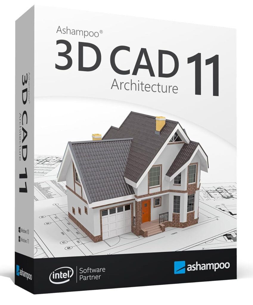 3­D CAD Architecture 11⁠ - design Software for house, garden, balcony, photovoltaic, walls - 2D 3D objects for Win 11, 10