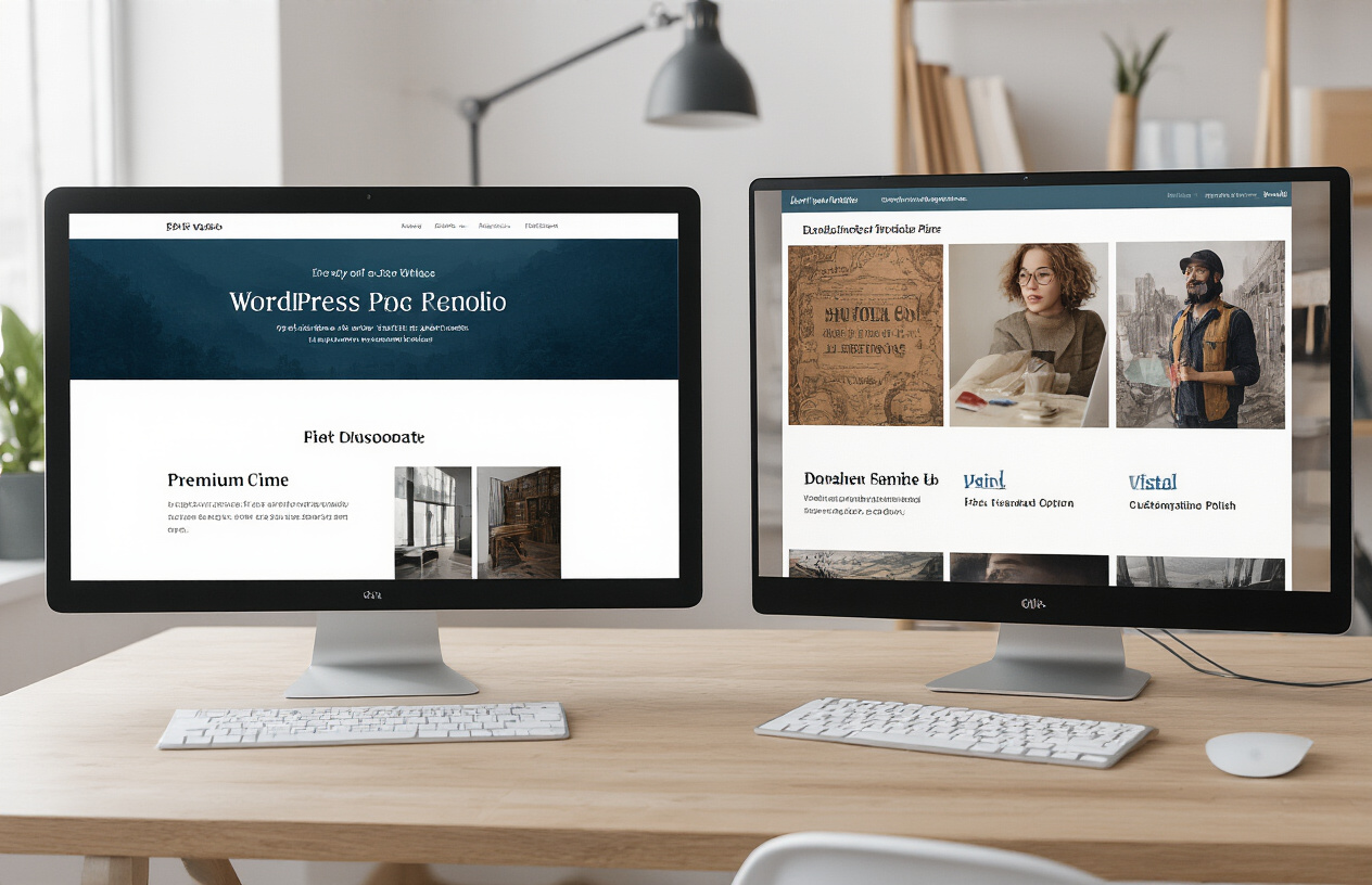 Premium vs. Free Portfolio WordPress Themes