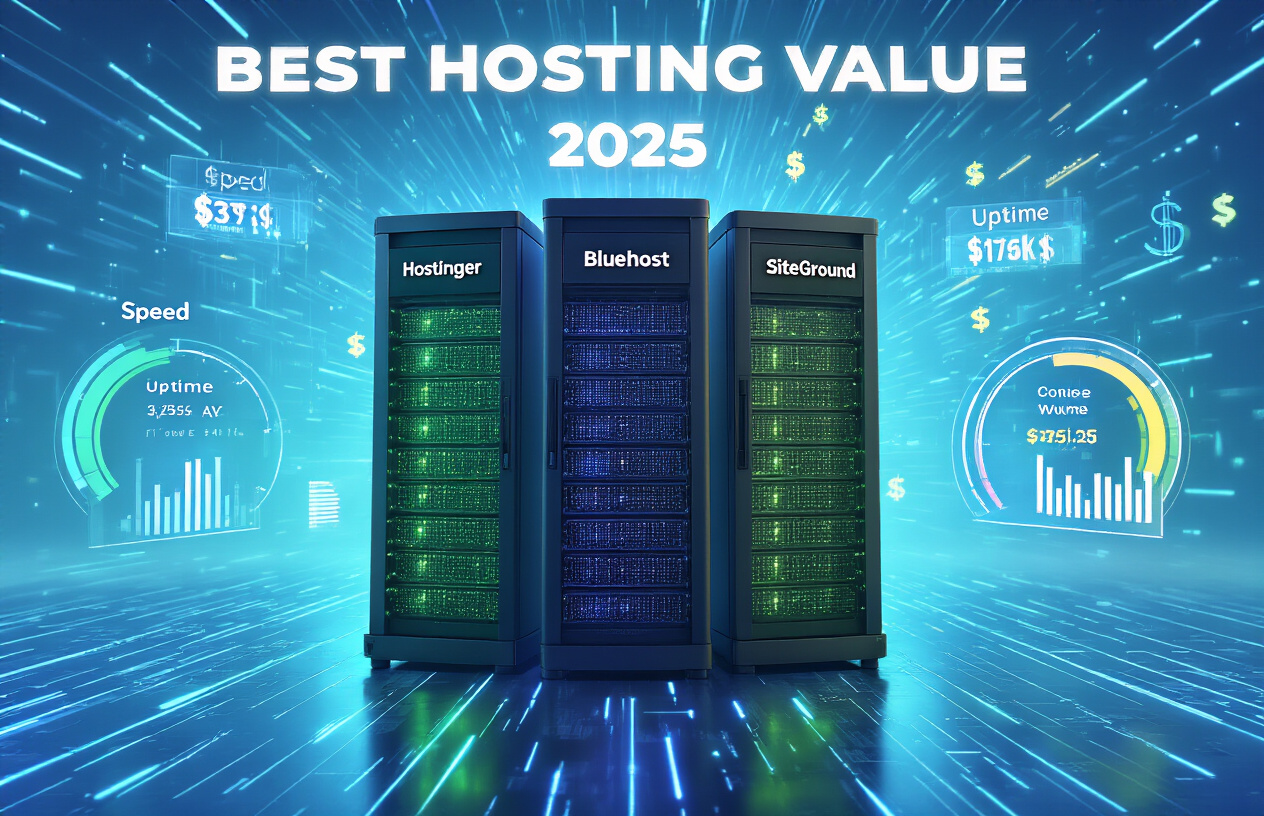 Hostinger vs Bluehost vs SiteGround: Which Hosting Platform Gives You the Best Bang for Your Buck in 2025