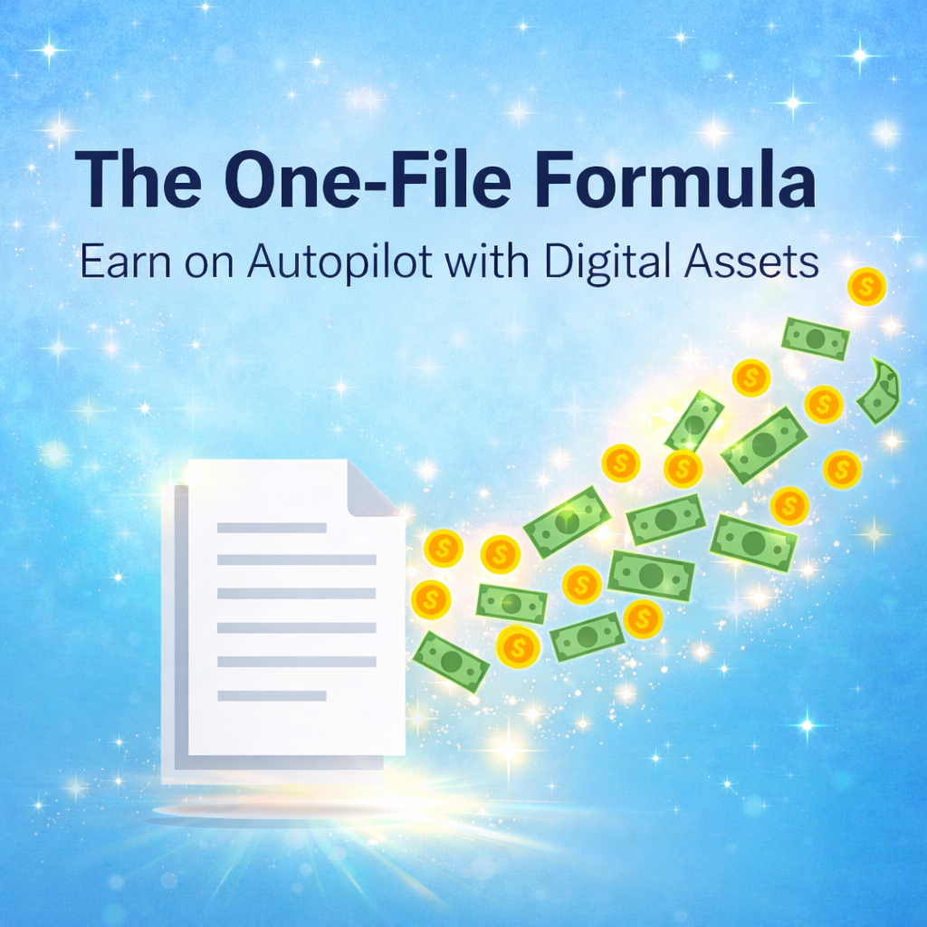 The One-File Formula Earn on Autopilot with Digital Assets